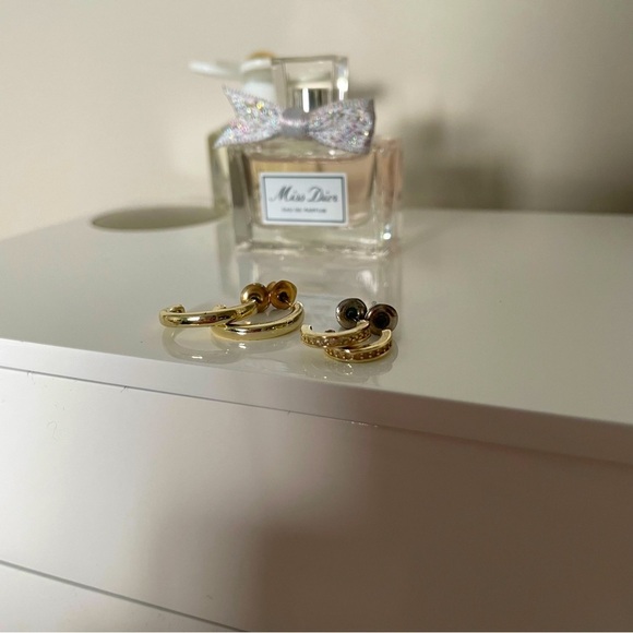 Jewelry - 3/$45 Gold Plated Mini Hoop set